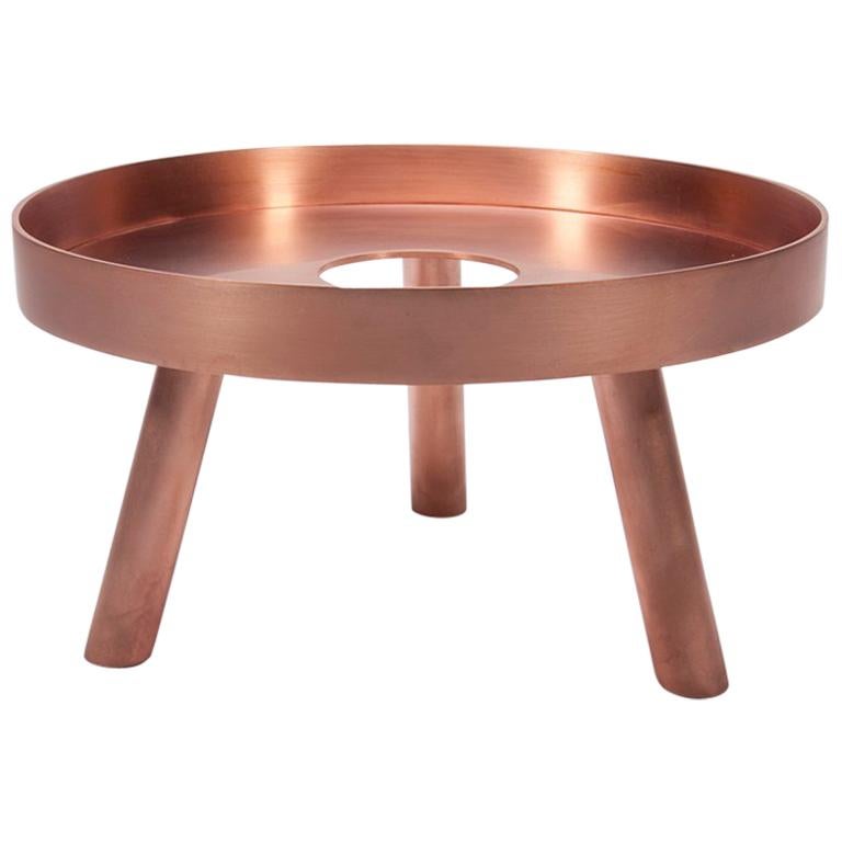 fferrone Contemporary Copper Small Serving Tray Decorative Sculpture Lift, Too