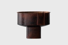 Jarrón Contemporáneo de Cobre 1, Laca Natural Oscura Texturizada, Seung Hyun Lee, Corea