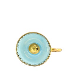 Contemporary Coralla's Mug Red Gold Hand Made Porcelain Tableware