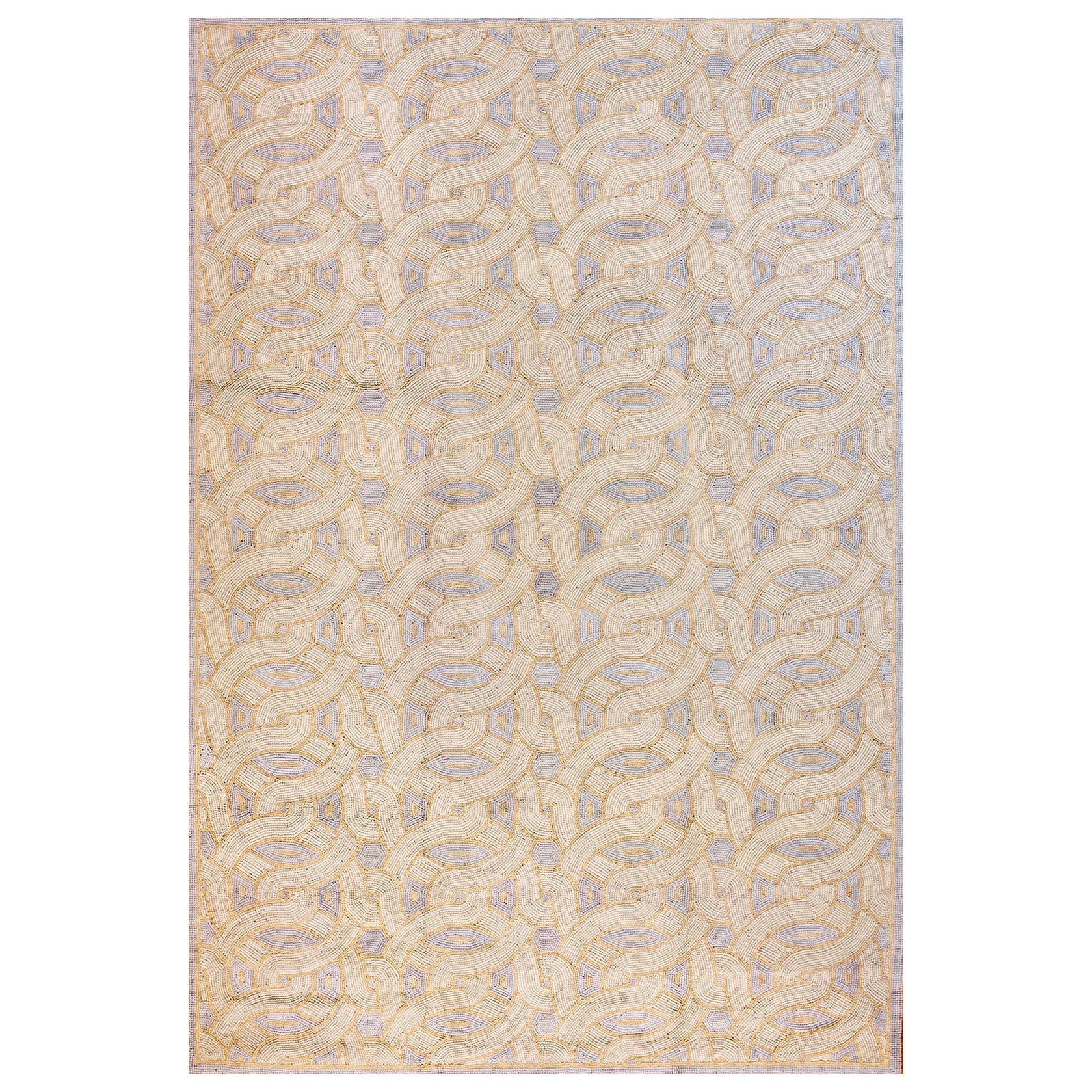 Contemporaneo  Tappeto con ganci in cotone 6' 0" x 9' 0"