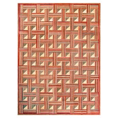 Contemporaneo  Tappeto con ganci in cotone 9' 0" x 12' 0" (274 x 366 cm)