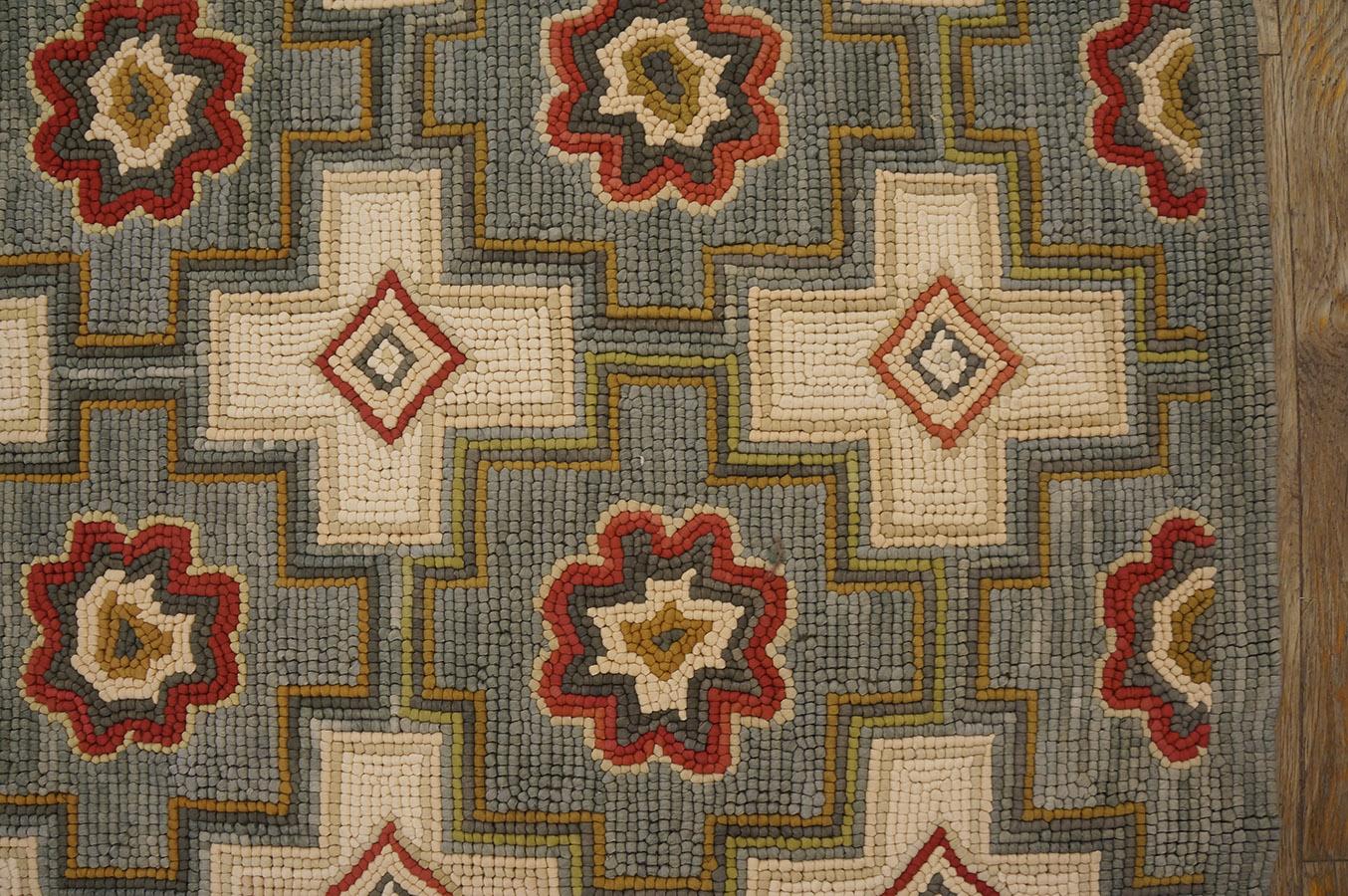 Tappeto contemporaneo con ganci in cotone  (9' x 12' - 274 x 365 ) in vendita 3