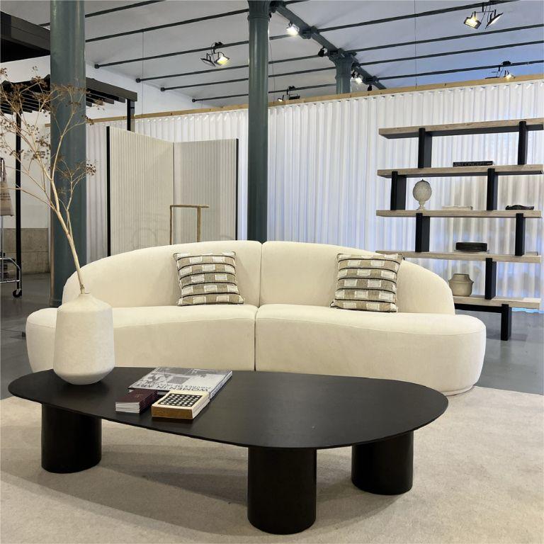 Organique Canapé en coton contemporain en tissu doux, fait à la main par Stylish Club en vente