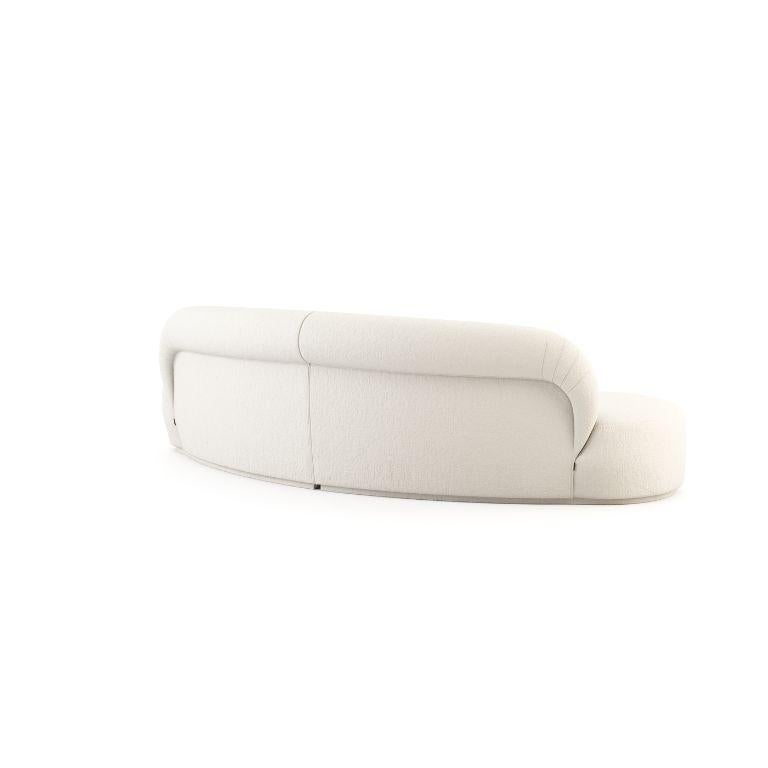 XXIe siècle et contemporain Canapé en coton contemporain en tissu doux, fait à la main par Stylish Club en vente