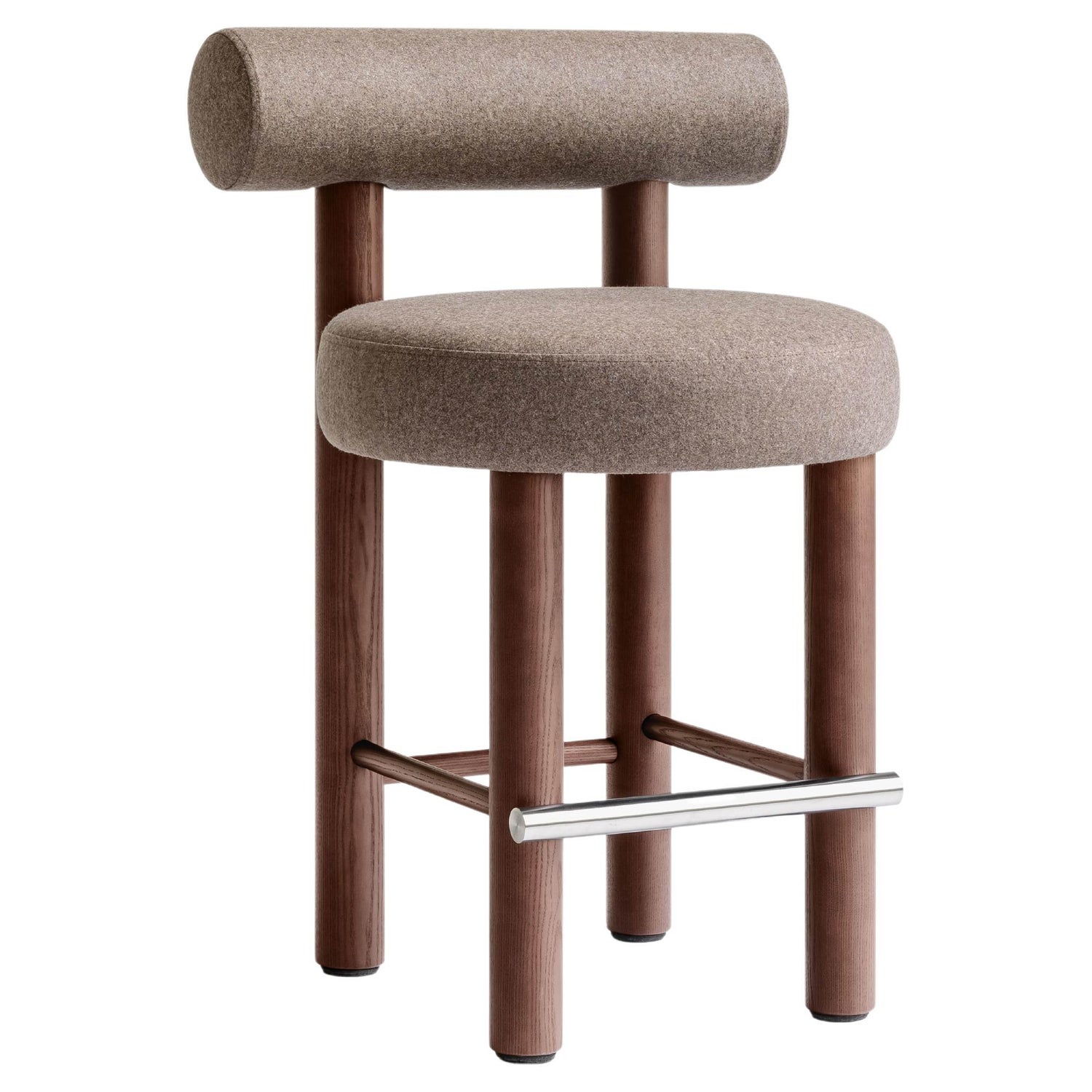 Modern Dining Chair Gropius CS2 in Wool Fabric with Wooden Legs by Noom For  Sale at 1stDibs | gropius chair, cs2 textile