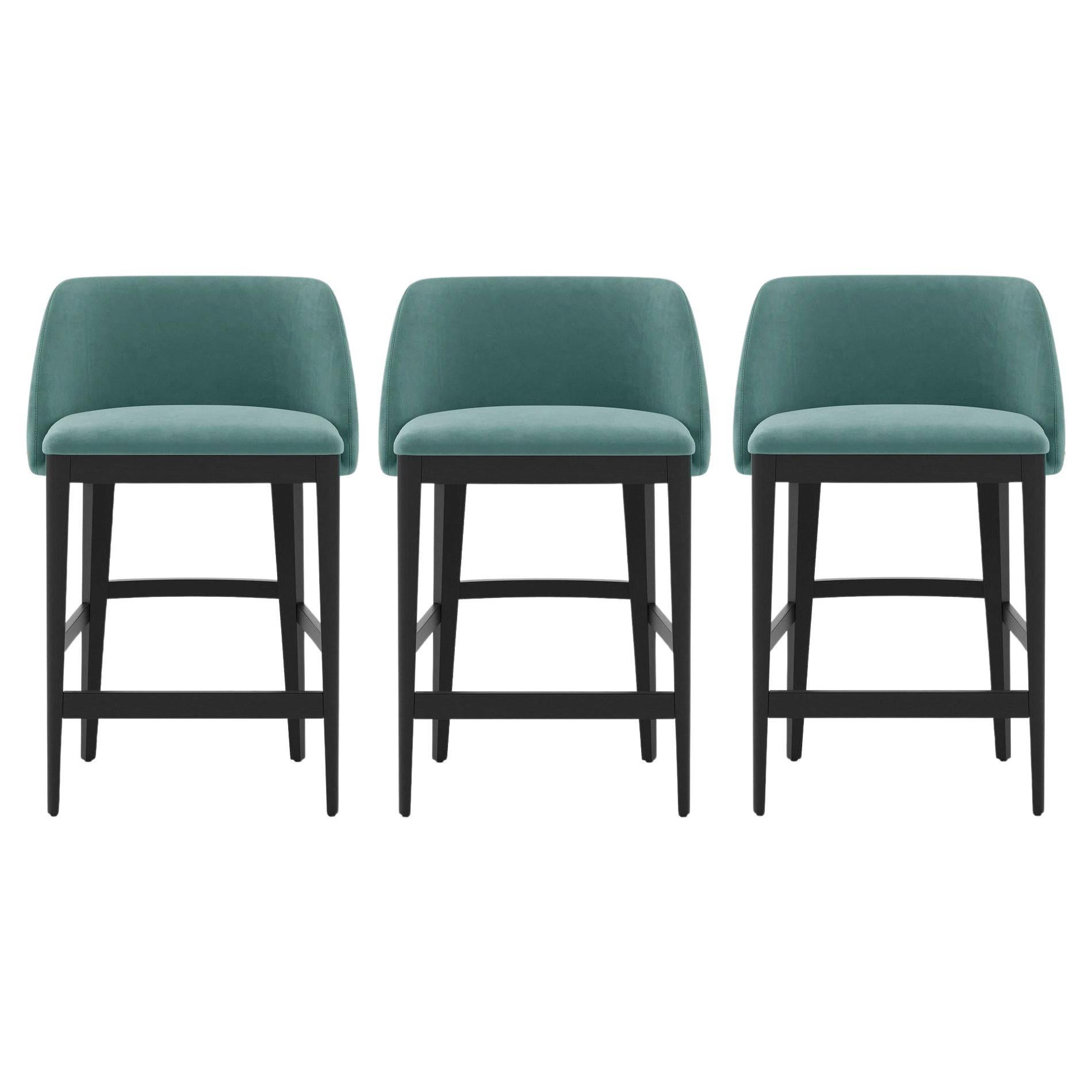 Contemporary Counter Height Stools Set of 3