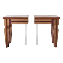 Contemporary Couple of Just Contrast Side Tables by Hillsideout, 2016