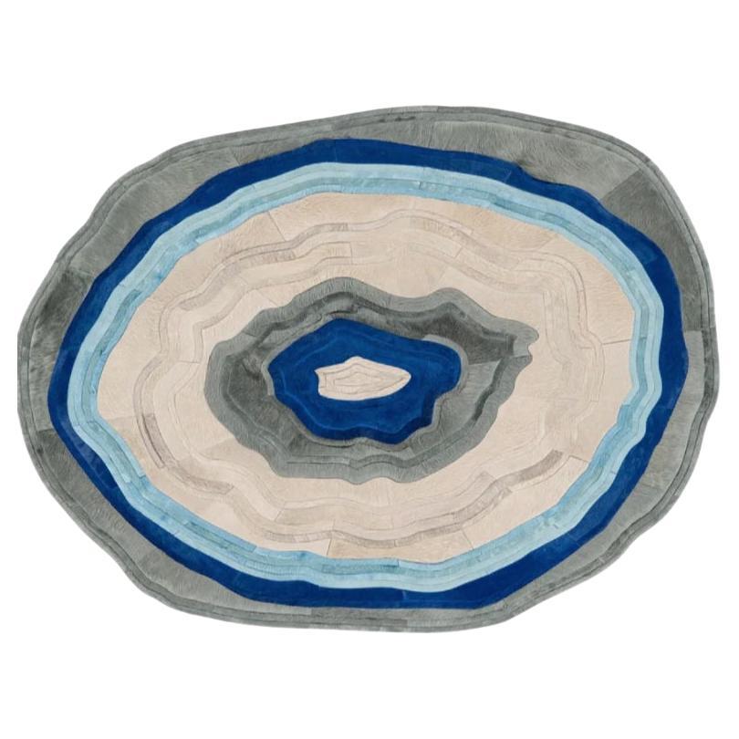 Alfombra contemporánea de cuero de vaca