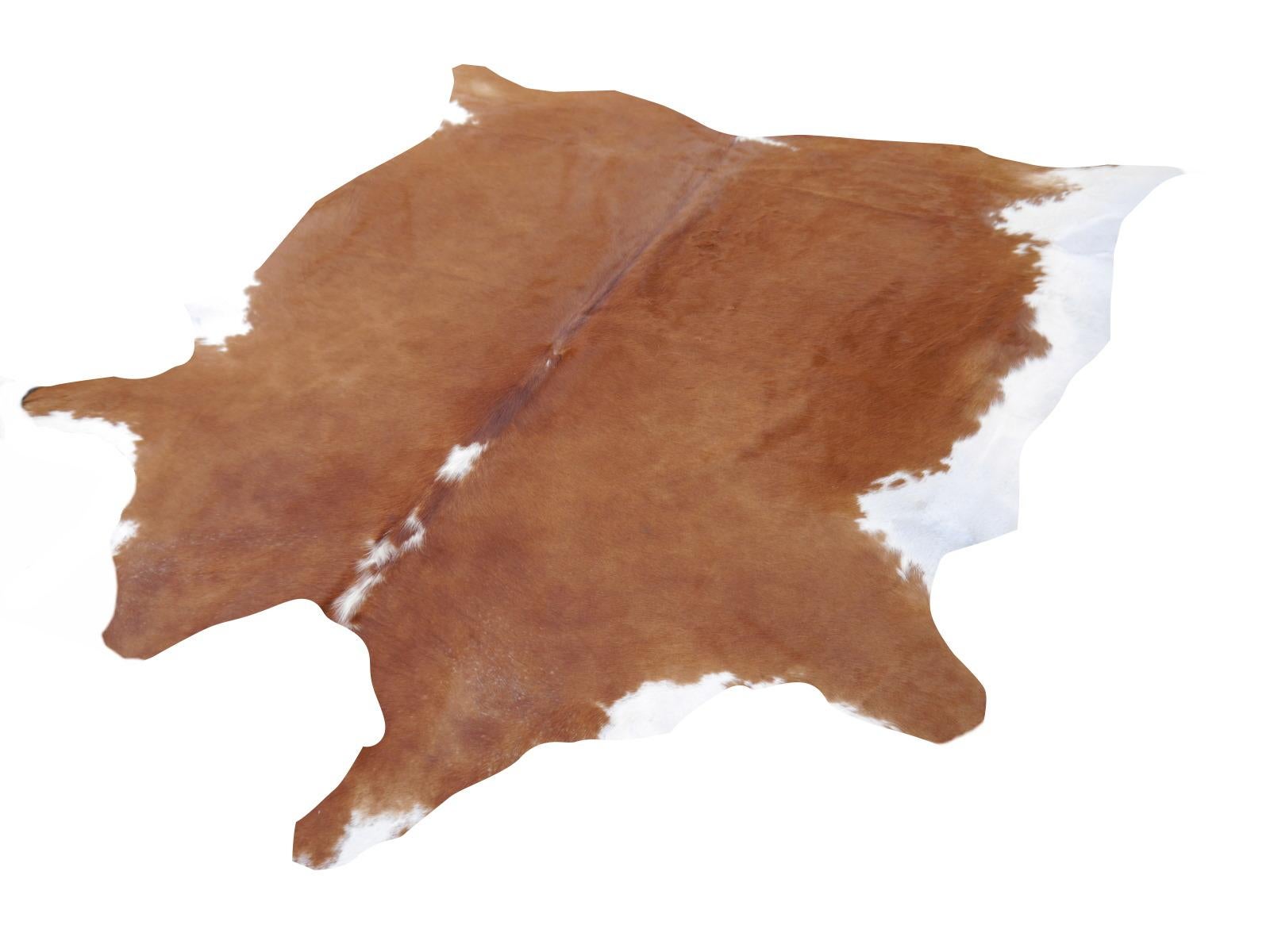 Contemporary Cowhide Rug Light Brown Caramel Beige In New Condition In Lohr, Bavaria, DE