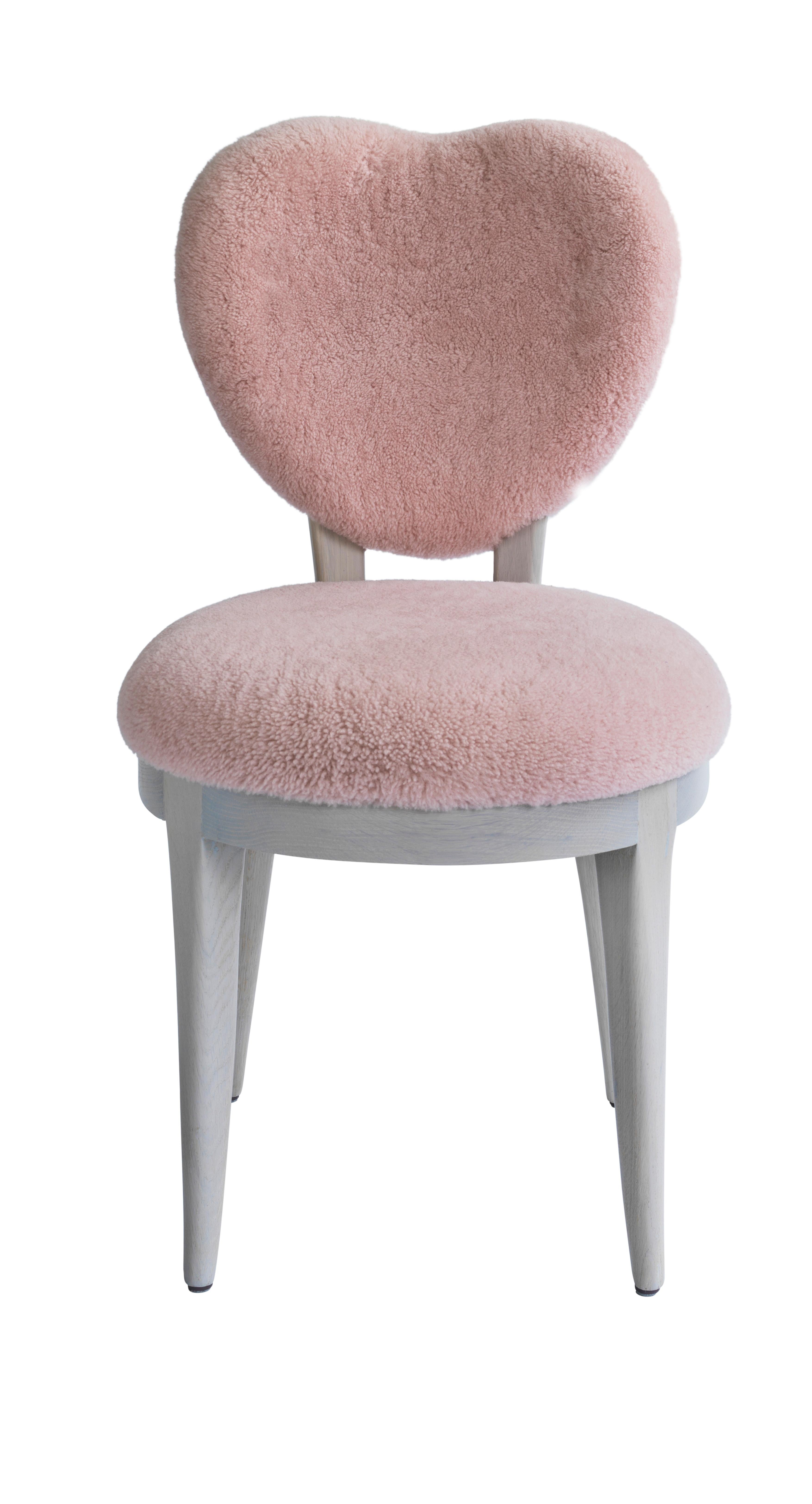 pink side chair