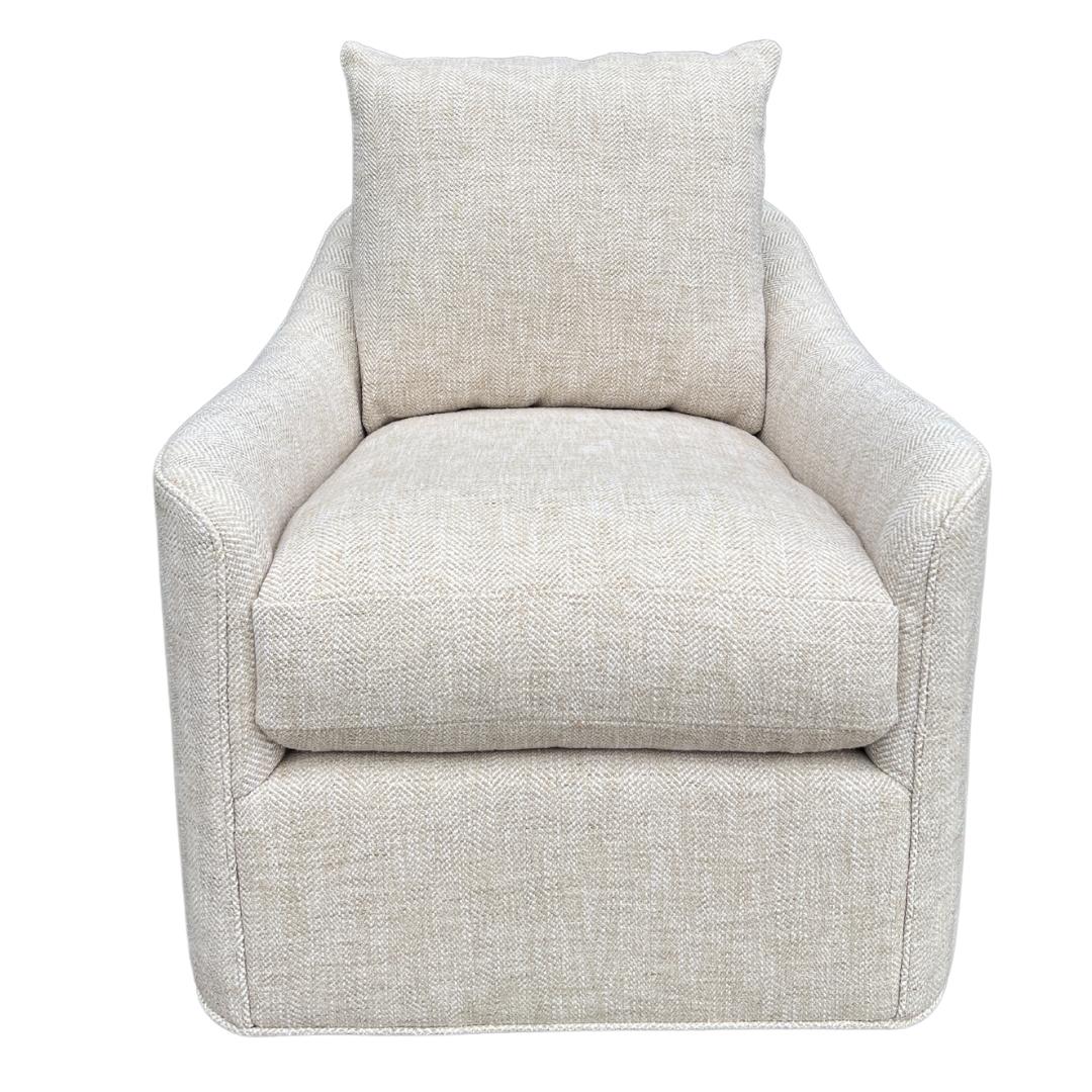 American Contemporary CR Laine Barrie Swivel Chair For Sale
