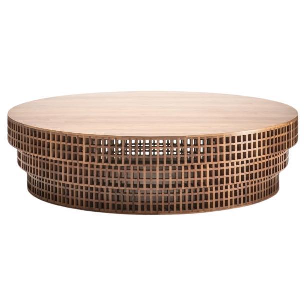 Table artisanale contemporaine, grande table centrale par Cara Davide pour Medulum en vente