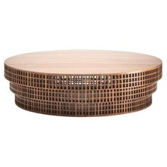 Contemporary crafted table, large central table by Cara Davide for Medulum