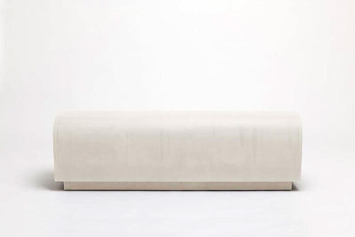 Contemporary Cream Plaster Bench, Chubby Bench by Faye Toogood In New Condition For Sale In Warsaw, PL