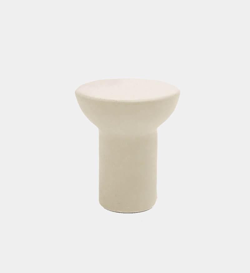 British Contemporary Cream Plaster Side Table, Roly-Poly Side Table by Faye Toogood For Sale