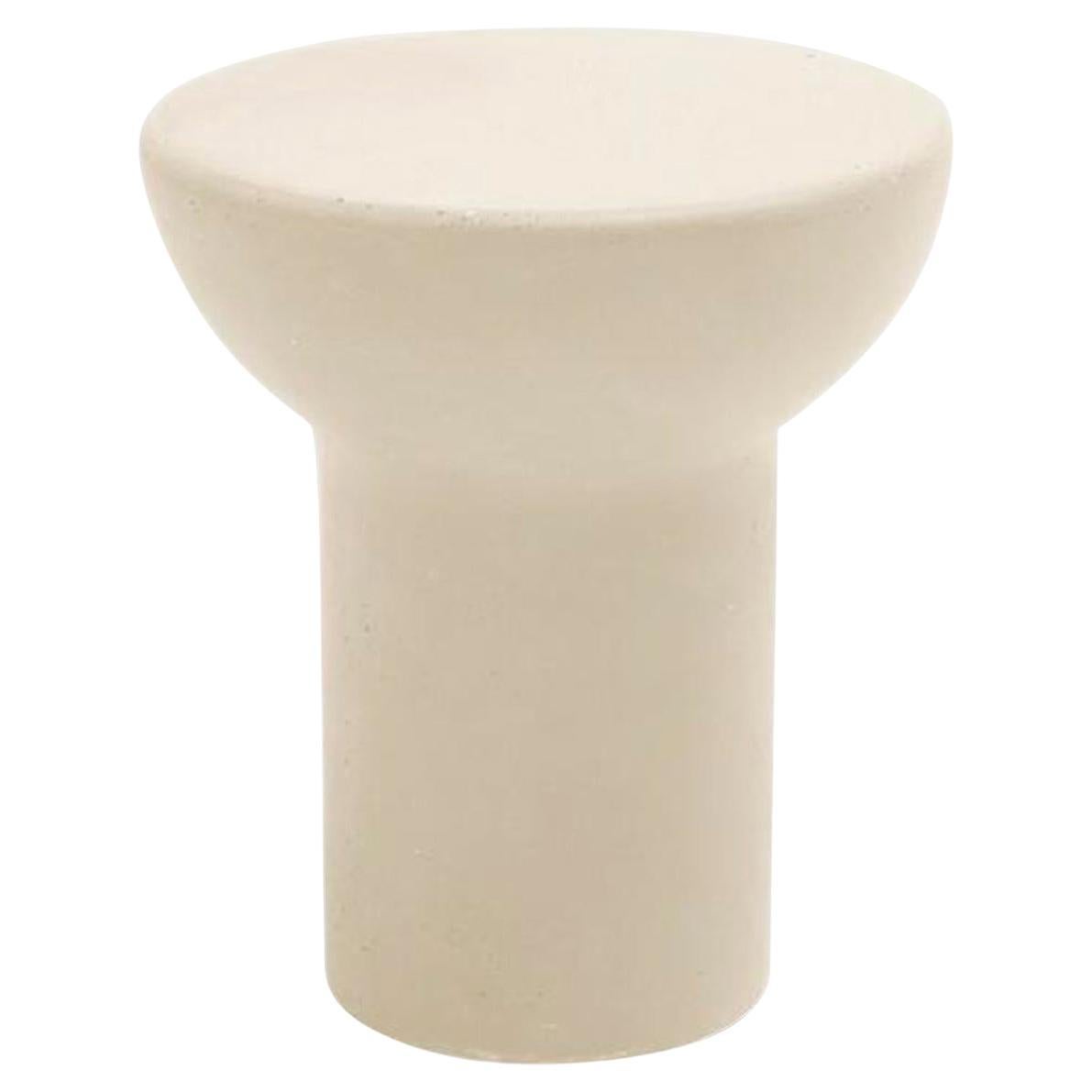Contemporary Cream Plaster Side Table, Roly-Poly Side Table by Faye Toogood For Sale