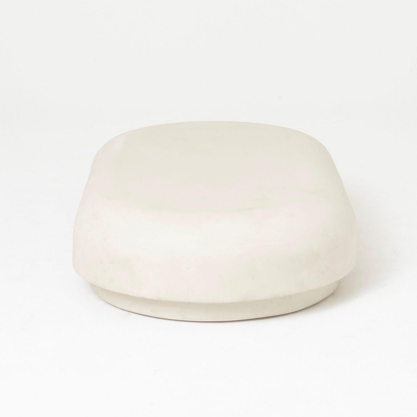 Modern Contemporary Cream Plaster Table, Roly-Poly Low Table by Faye Toogood For Sale
