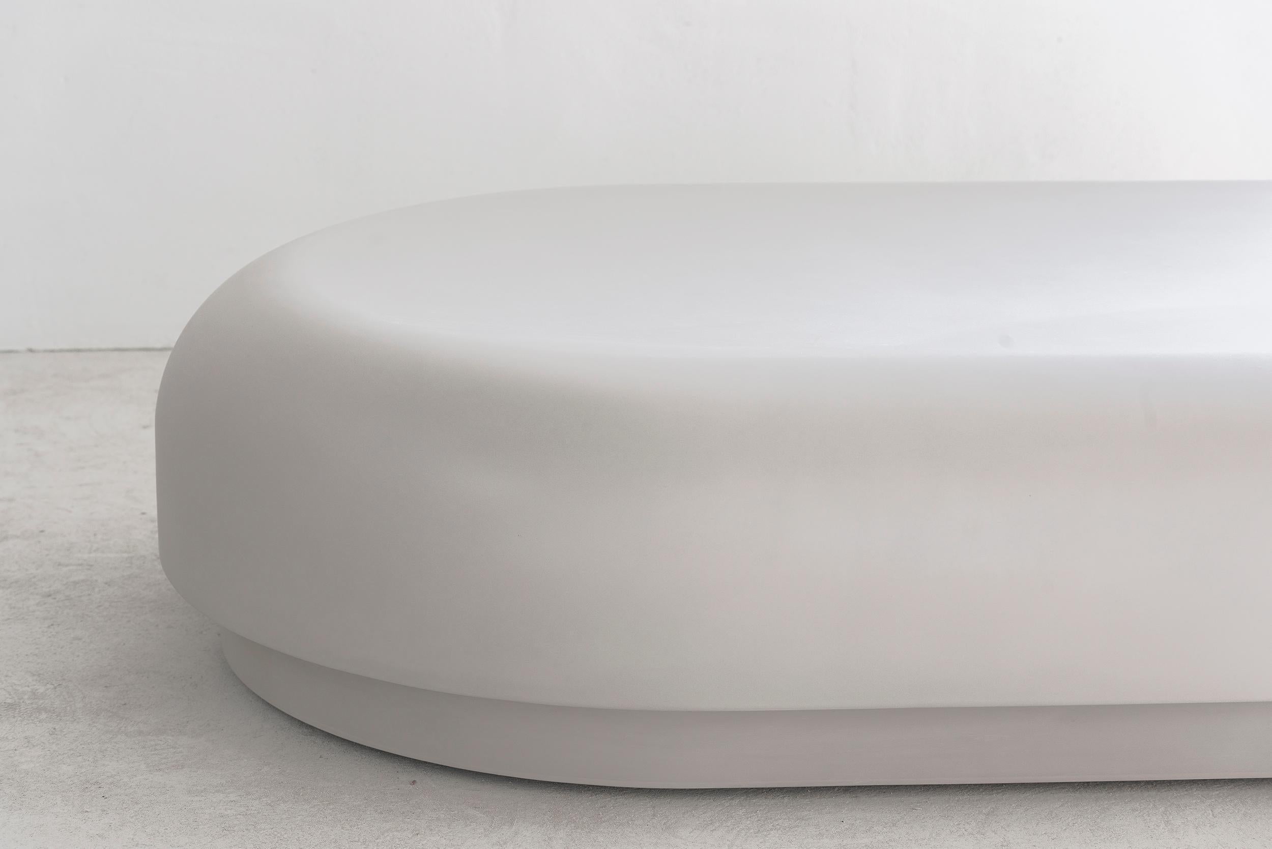 Contemporary Cream Plaster Table, Roly-Poly Low Table by Faye Toogood In New Condition For Sale In Warsaw, PL