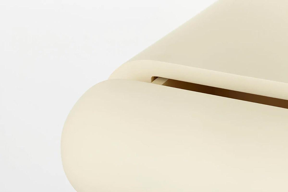 Contemporary cream wooden cantilever drawer, Roly-Poly by Faye Toogood In New Condition For Sale In Warsaw, PL