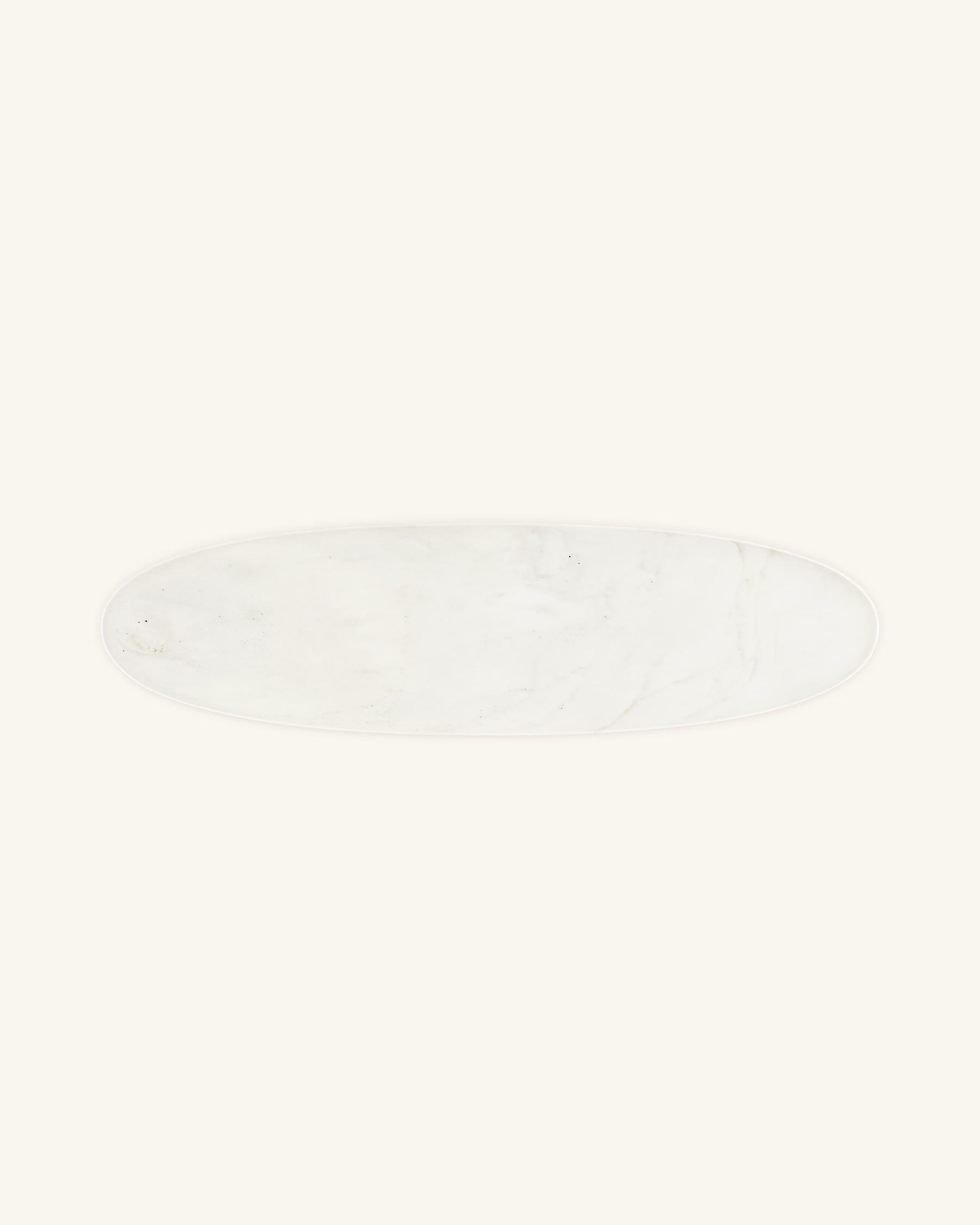 Contemporary Cremo Delicato Marble Sepia Trey by Homefolks For Sale 2