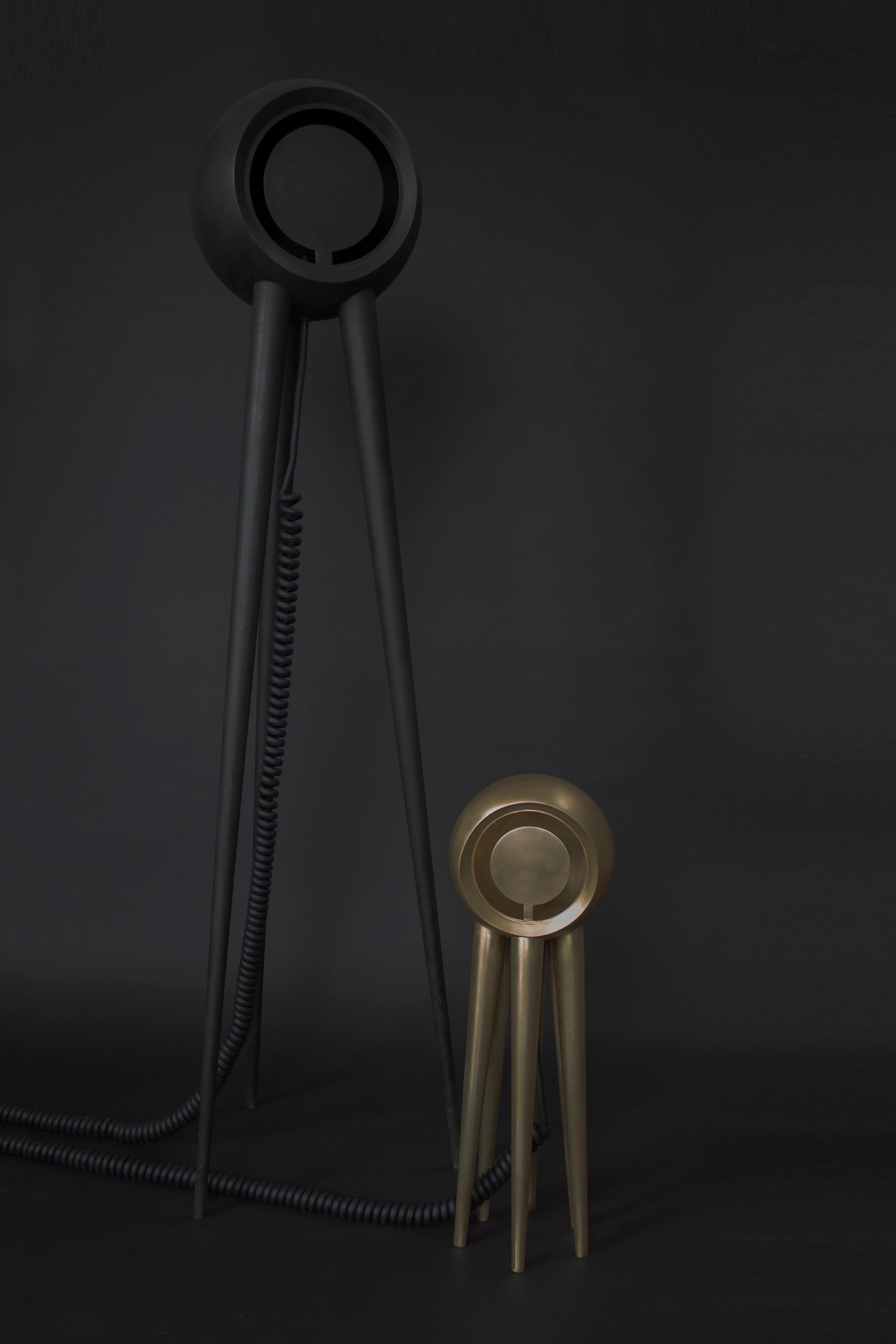Brass Contemporary 'Crepuscule' Floor Lamp by Material Lust, 2015 For Sale