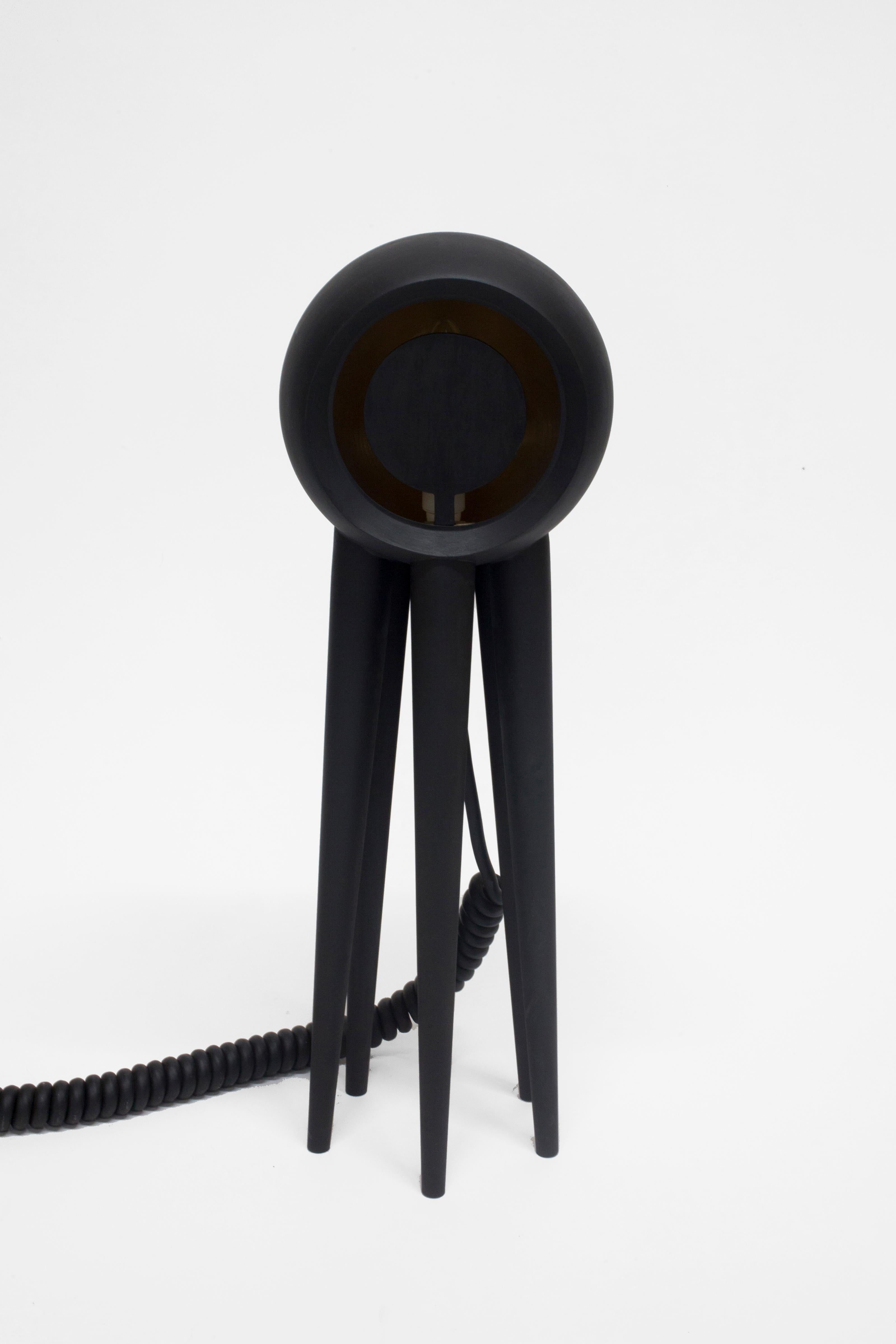 Material Lust [American, b.1981,1986]
Crepuscule Lamp, 2015 
Shown in blackened brass. 
Measures: 23