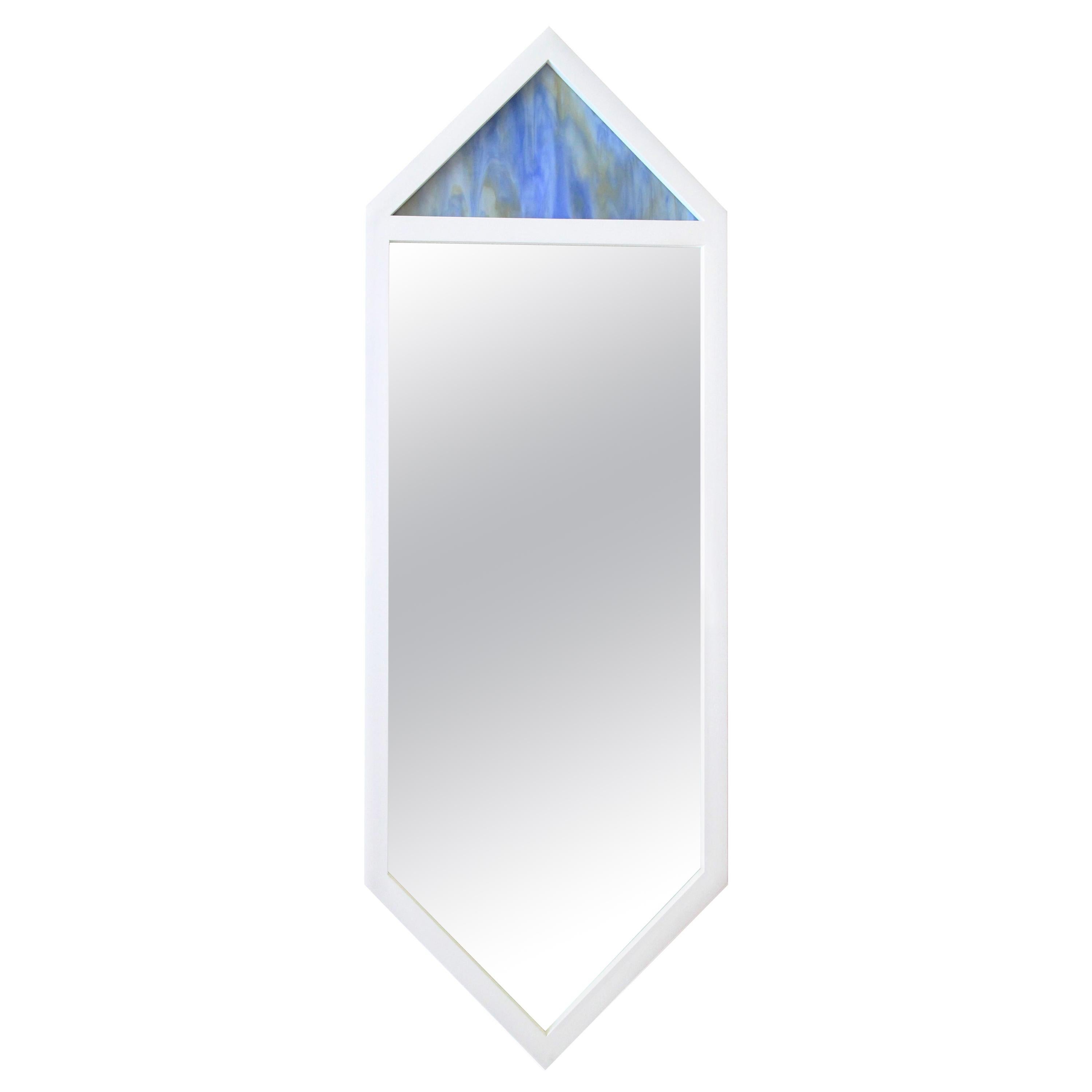 Contemporary "Crystal Blue Mirror" by Alex Drew & No One, 2016 For Sale