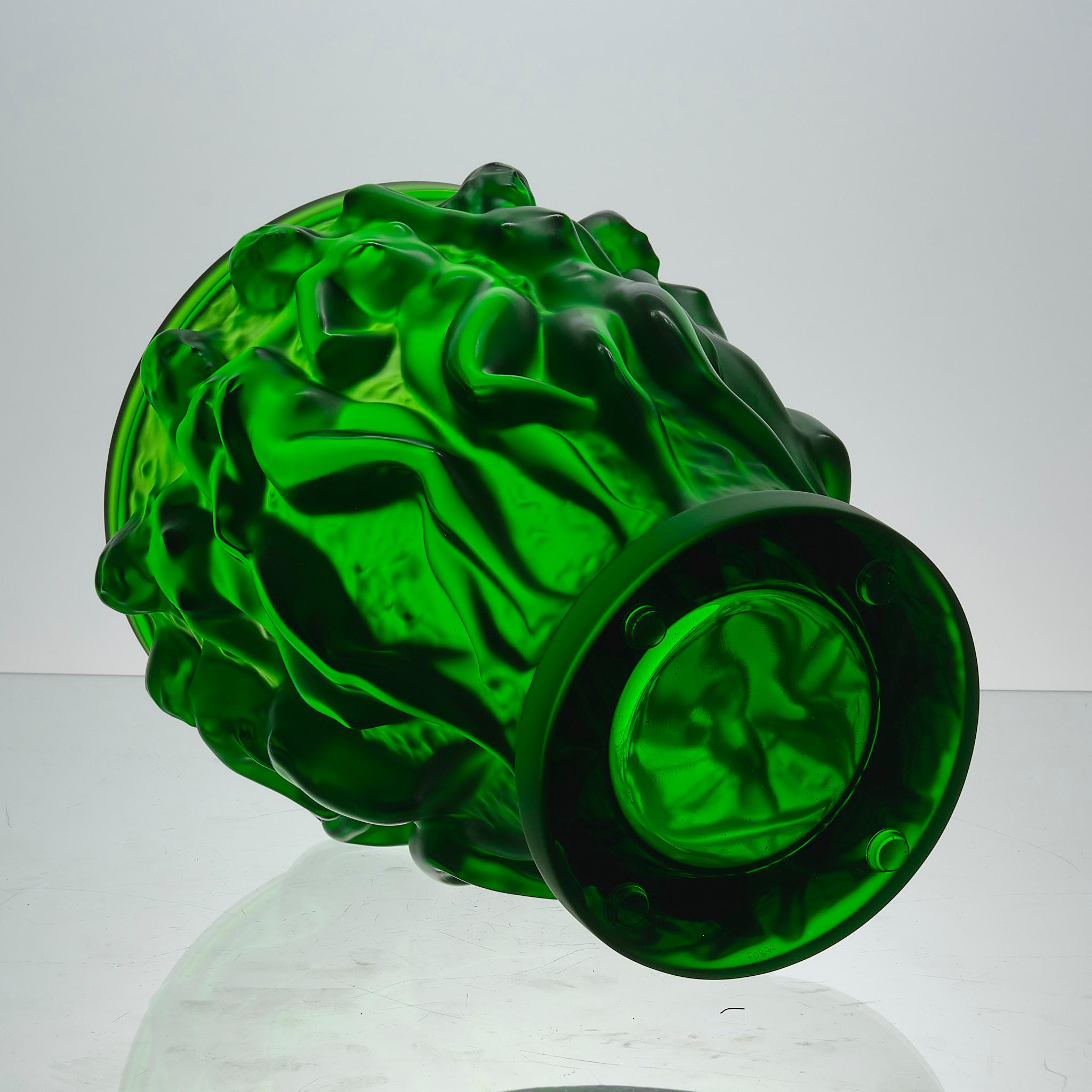 Vase contemporain en cristal 