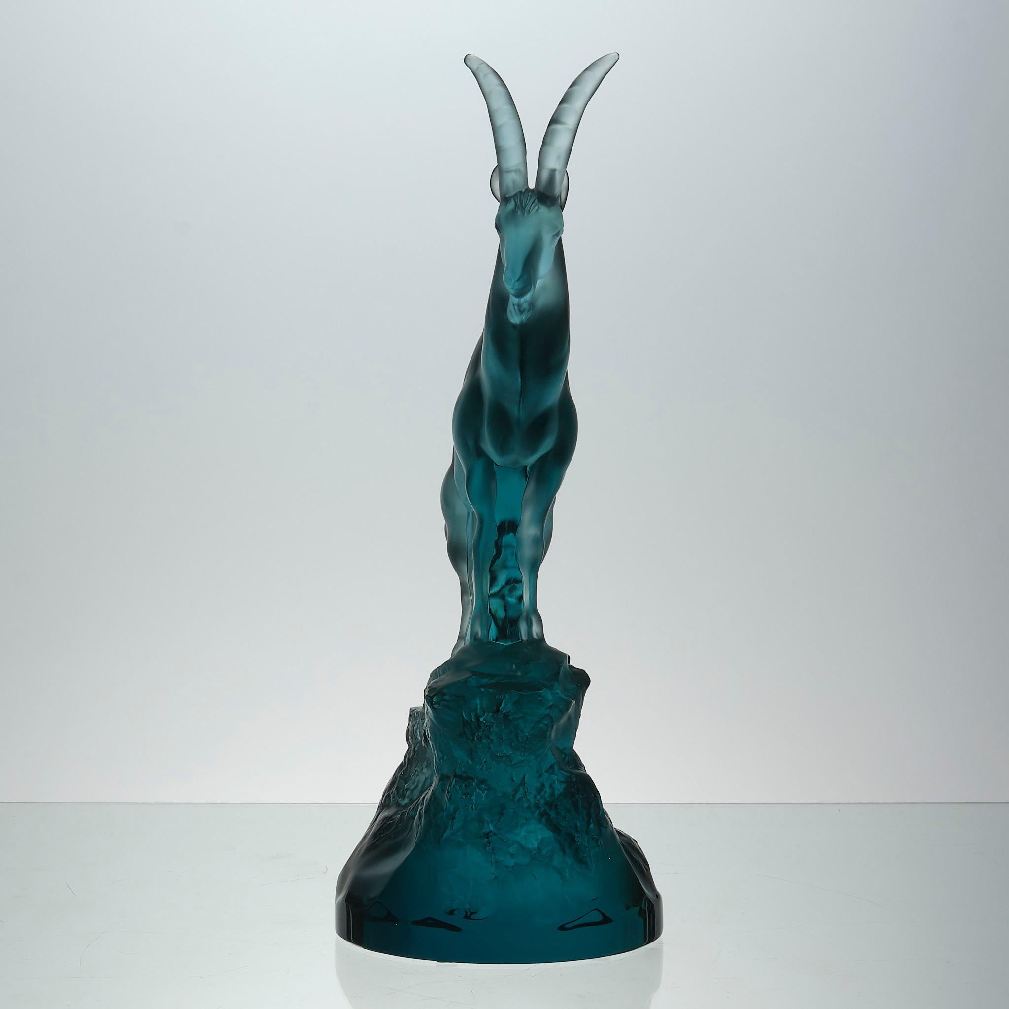 Satinato Scultura contemporanea in vetro cristallo intitolata 