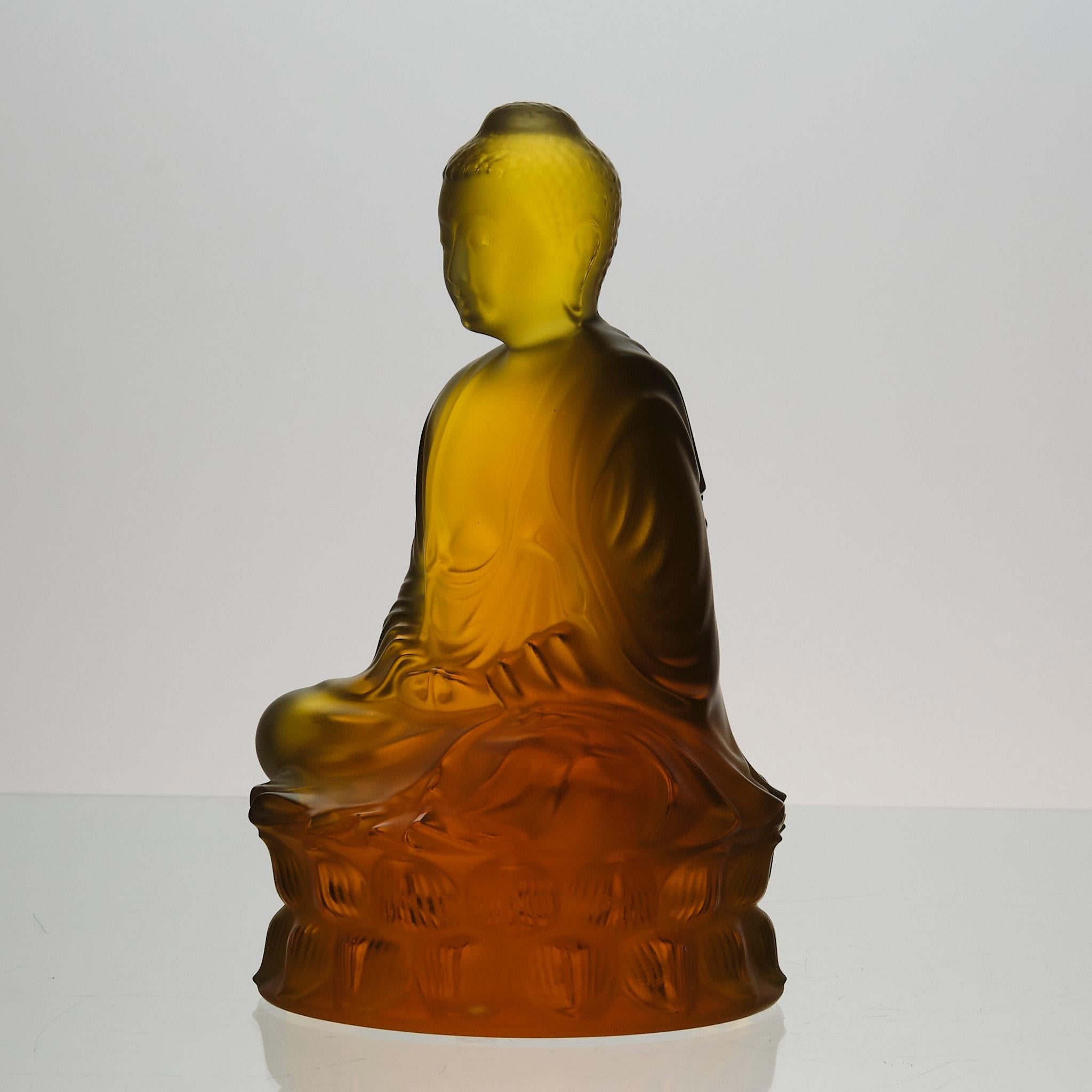Scultura contemporanea in vetro cristallo intitolata 