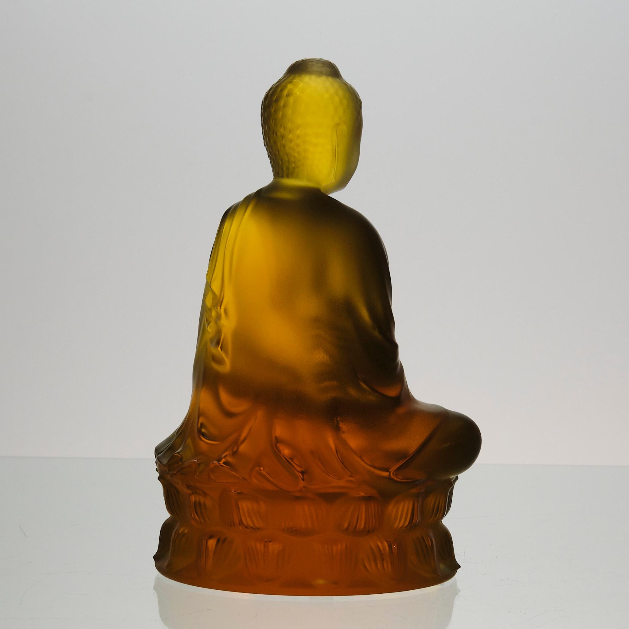 Scultura contemporanea in vetro cristallo intitolata 