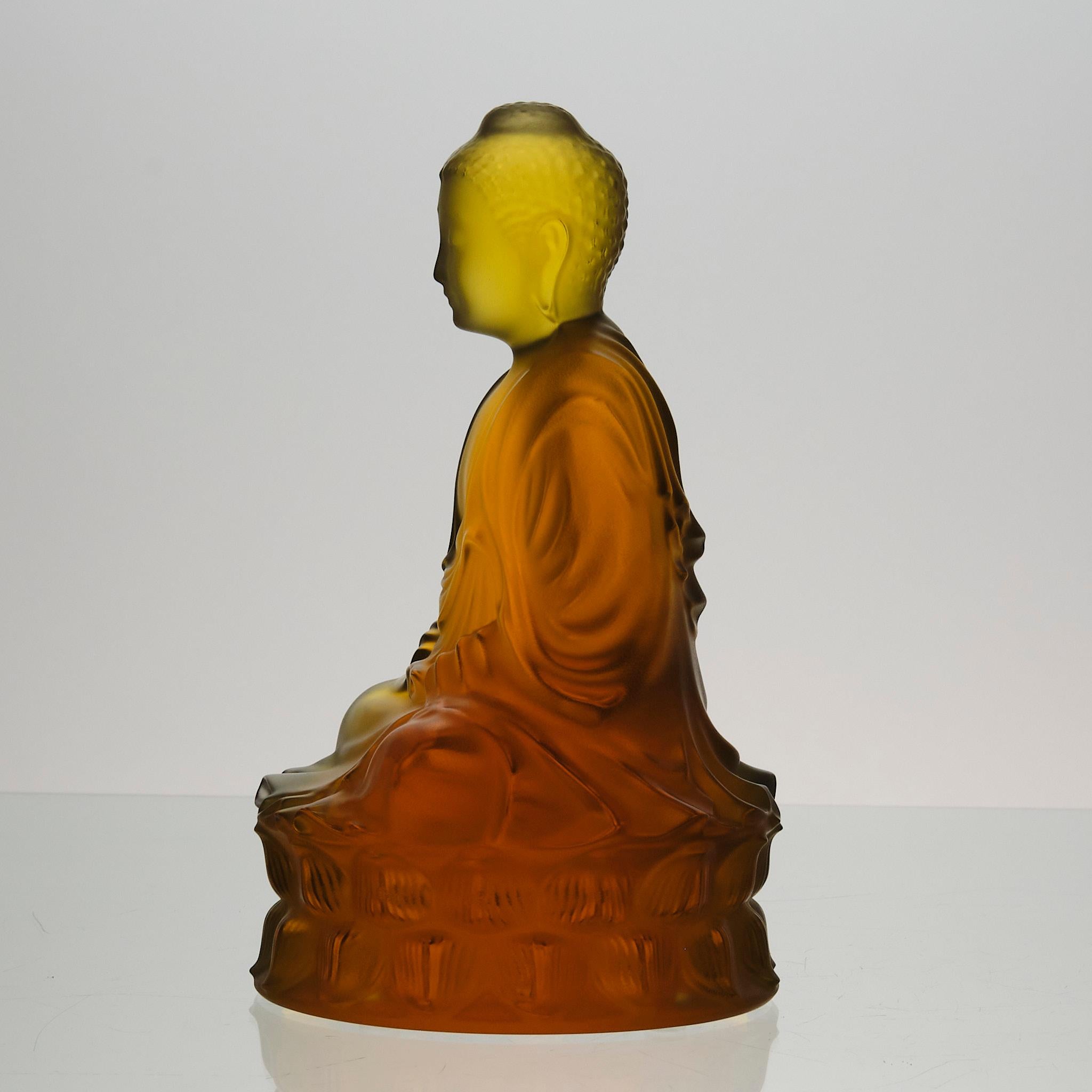 Scultura contemporanea in vetro cristallo intitolata 