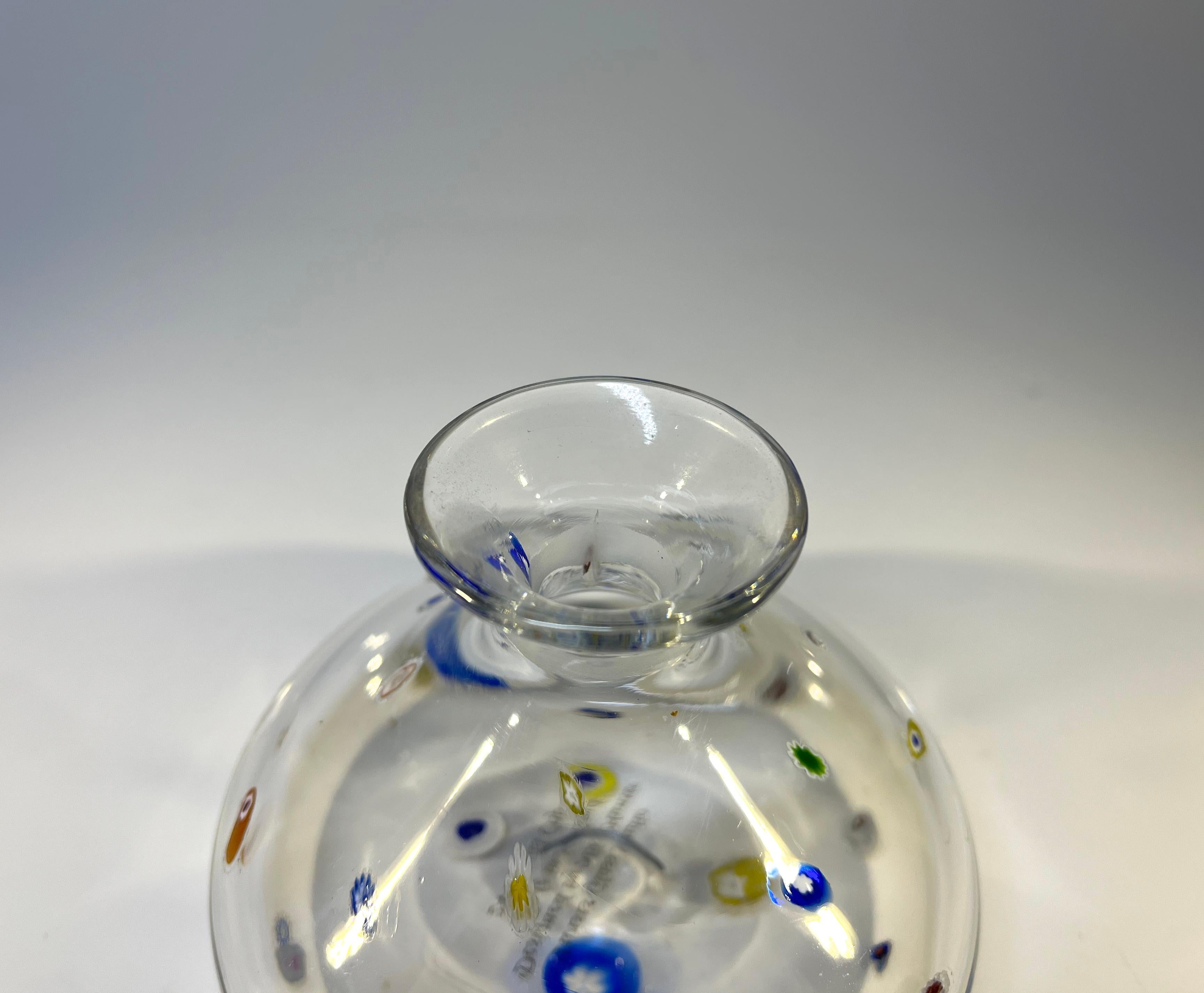 Contemporary Crystal Murrine Perfume Bottle Mike Hunter Twists Studio Scotland In Excellent Condition In Rothley, Leicestershire