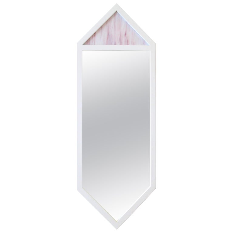 Contemporary "Crystal Pink Mirror" by Alex Drew & No One, 2016 For Sale
