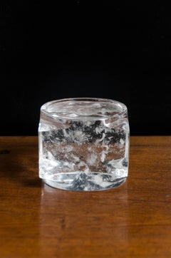 Contemporary Crystal Zong Candlestand by Robert Kuo, Limited Edition