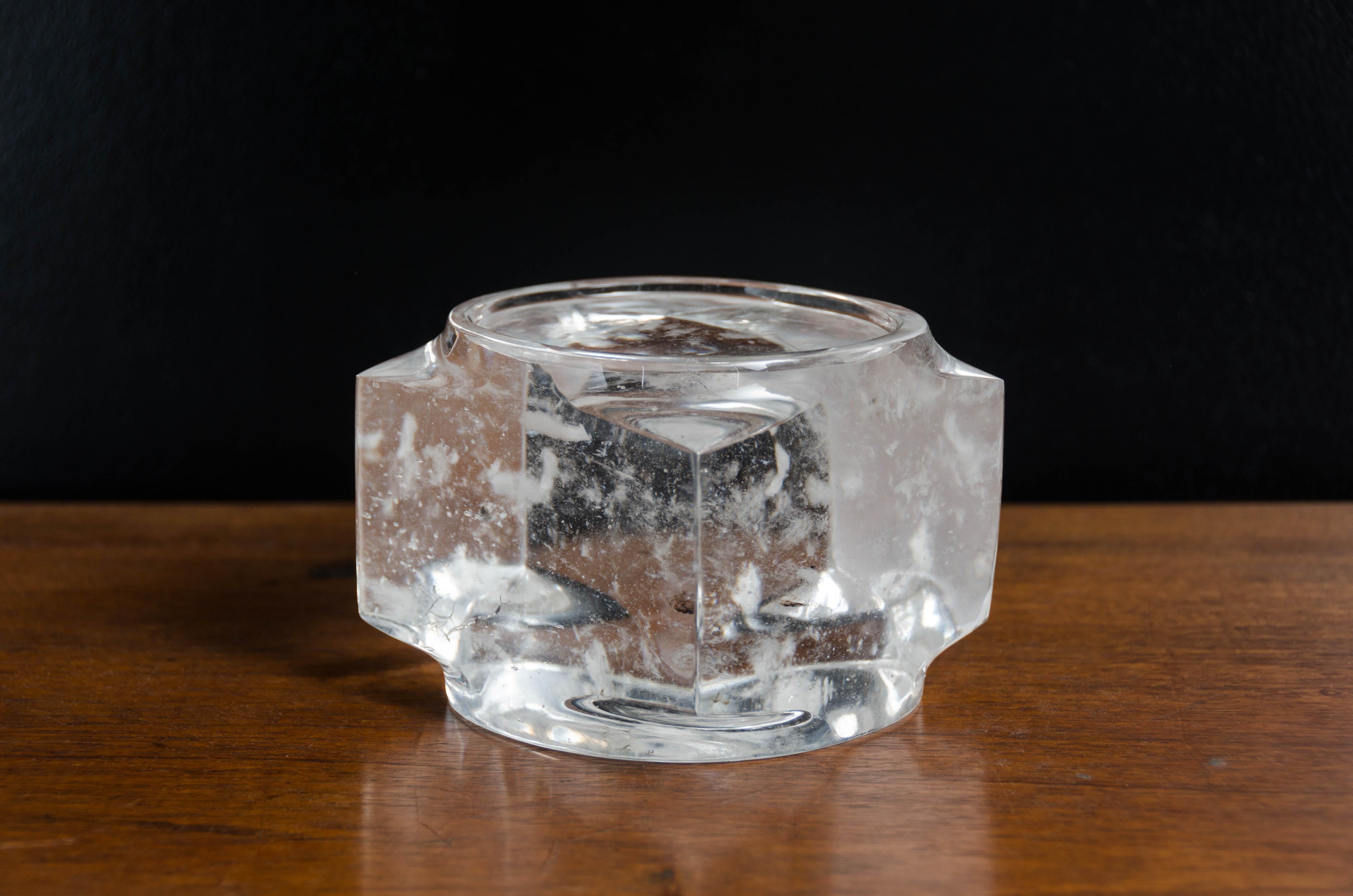 Minimalismo Candeliere Zong in cristallo contemporaneo di Robert Kuo, edizione limitata in vendita