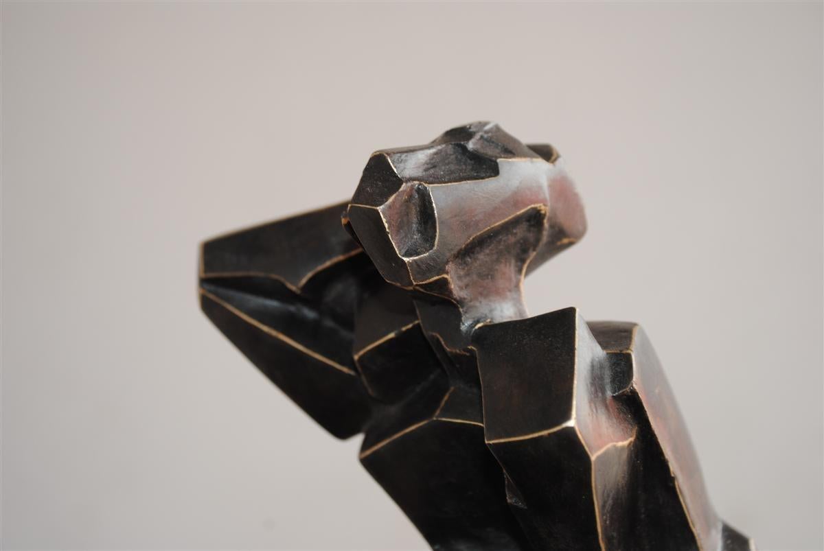 20ième siècle Body cubiste contemporain en bronze de Perrine Le Bars en vente