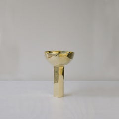"Chalice" Contemporary Sculptural piece in Cast Brass by Estudio Orth