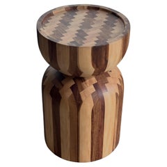 Contemporary Cupola Drink Table Herringbone by Labrica