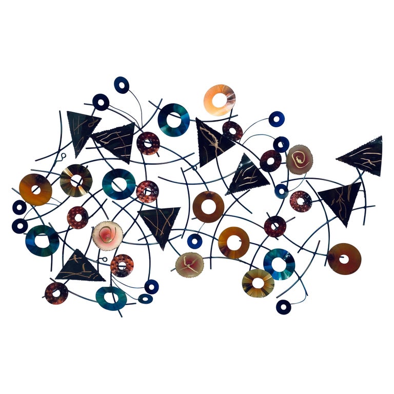 Contemporary Curtis Jere Artisan House MixedMedia Wall Art Sculpture