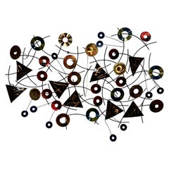 Contemporary Curtis Jere Artisan House Mixed-Media Wall Art Sculpture, 2002