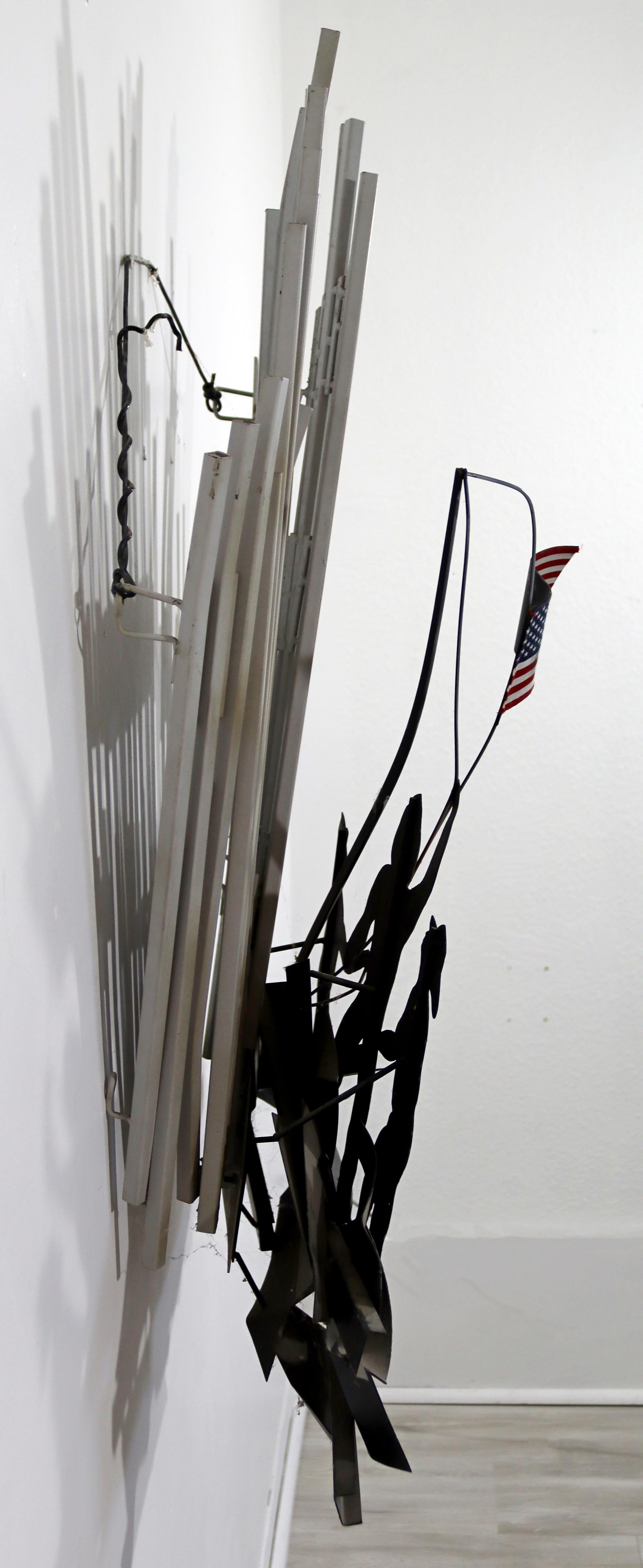 Contemporary Curtis Jere Signed & Dated 9/11 Memorial Wall Sculpture For Sale 1