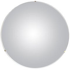Contemporary Gold Bronze Concave Curve Mirror, Italy