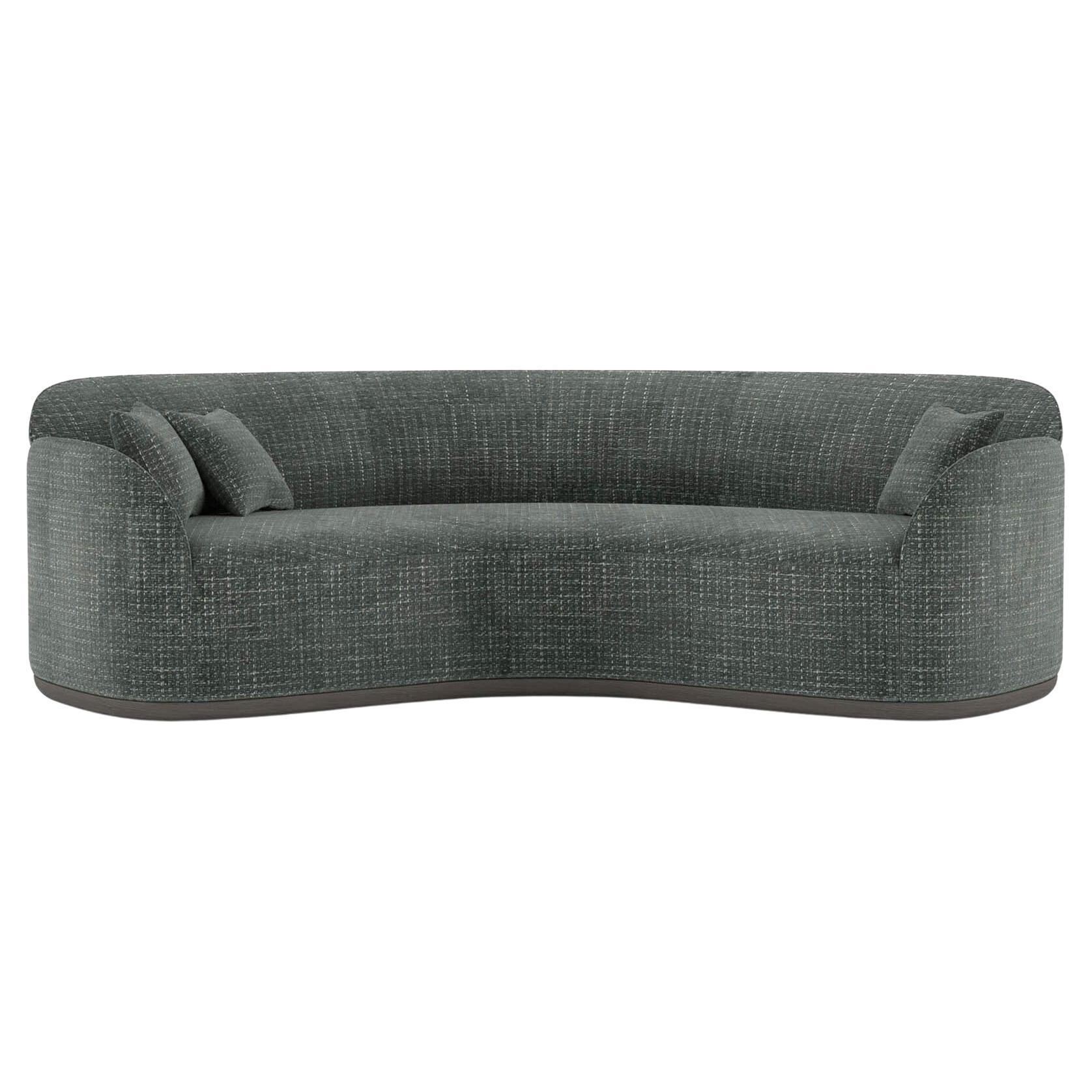 Contemporary Curved Sofa 'Unio' by Poiat, Chivasso Yang 95 For Sale