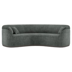 Contemporary Curved Sofa 'Unio' by Poiat, Chivasso Yang 95