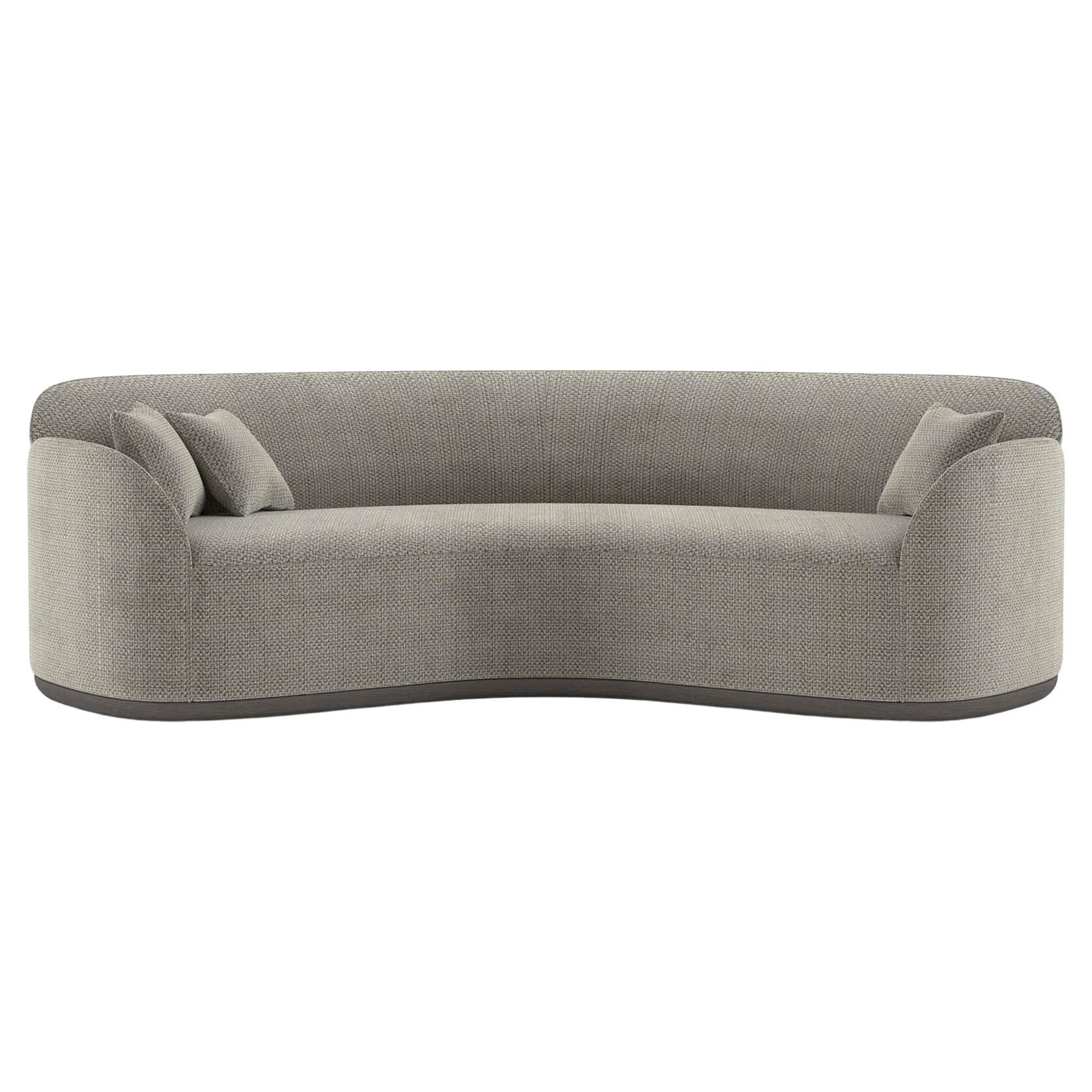 Contemporary Curved Sofa 'Unio' by Poiat, Hanoi 04 by Pierre Frey