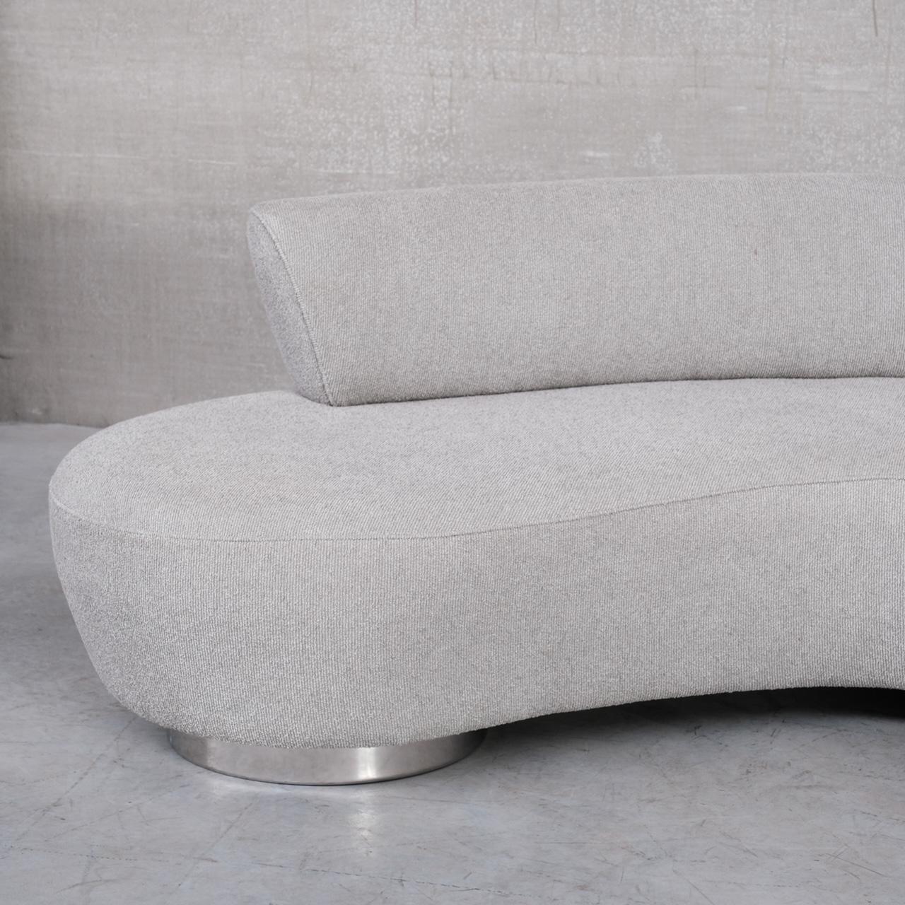 Belgian Contemporary Curvy Sofa in the Style of Vladmir Kagan