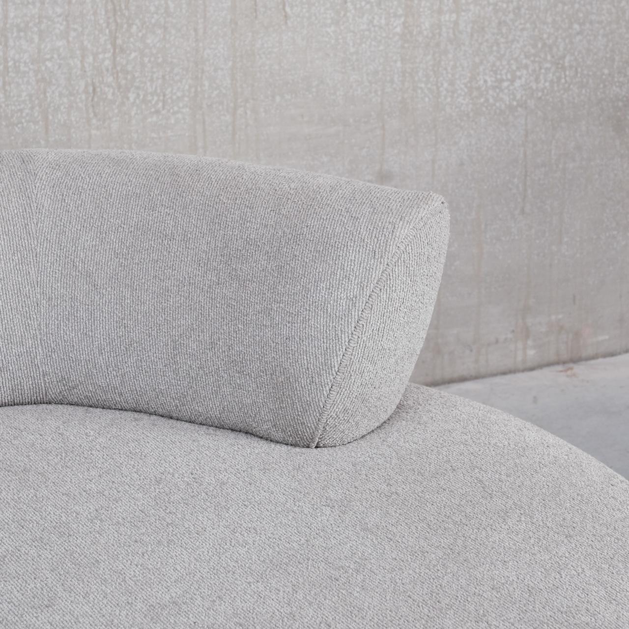 Upholstery Contemporary Curvy Sofa in the Style of Vladmir Kagan