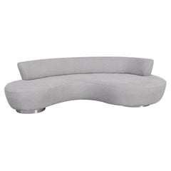 Antique Contemporary Curvy Sofa in the Style of Vladmir Kagan