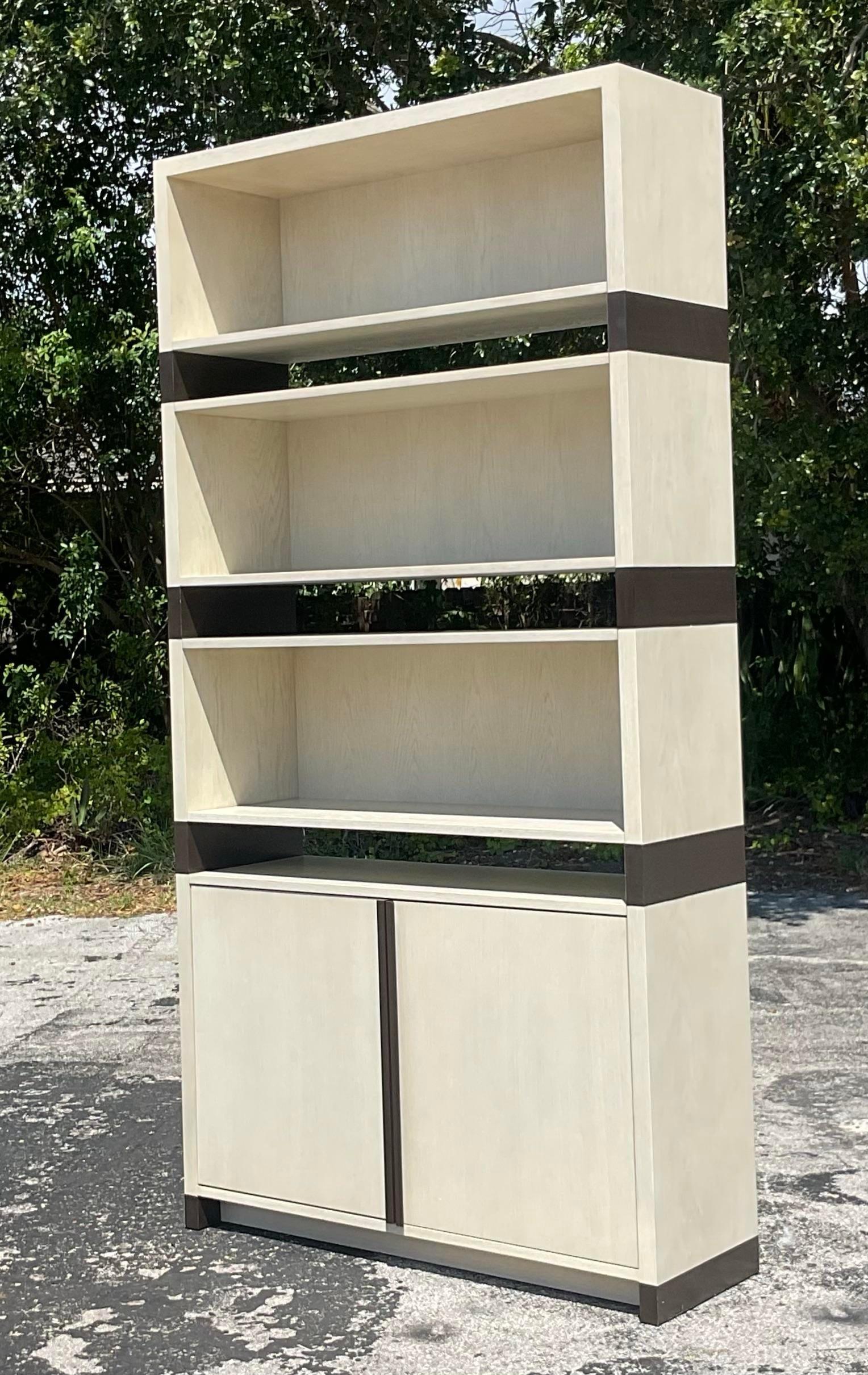 Estantería contemporánea a medida según Holly HUNT Estadounidense en venta